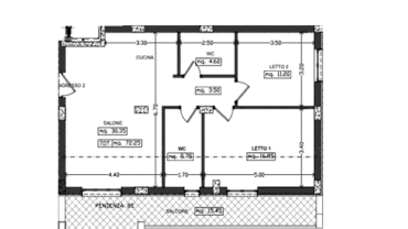 Appartamento B – Planimetrie